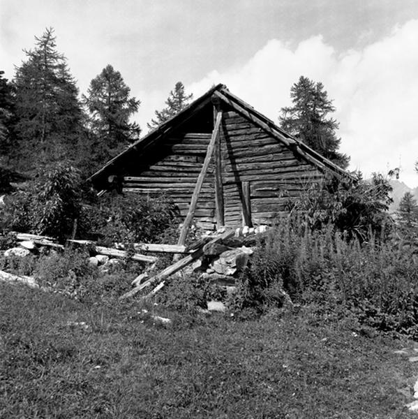 Chalet d'alpage. Pignon est.