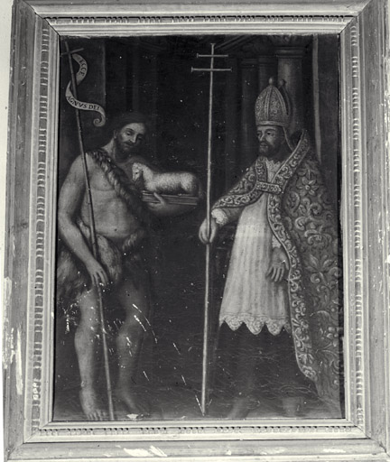 Tableau : Saint Jean Baptiste et saint Marcellin