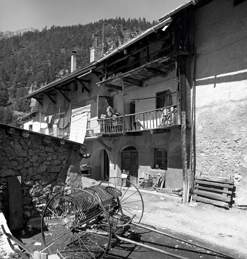 Pra Premier. Ferme parcelle 415. Façade antérieure est de l'habitation.