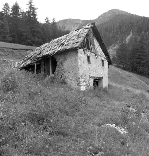 Le Vallon. Chalet parcelles 762-763. Vue de volume prise du nord.