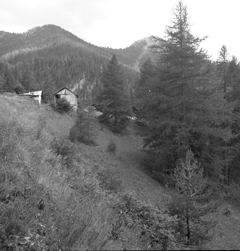 Le Vallon. Chalet parcelle 794. Vue de situation prise du nord.