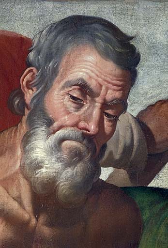 Détail. Tête de saint Pierre.