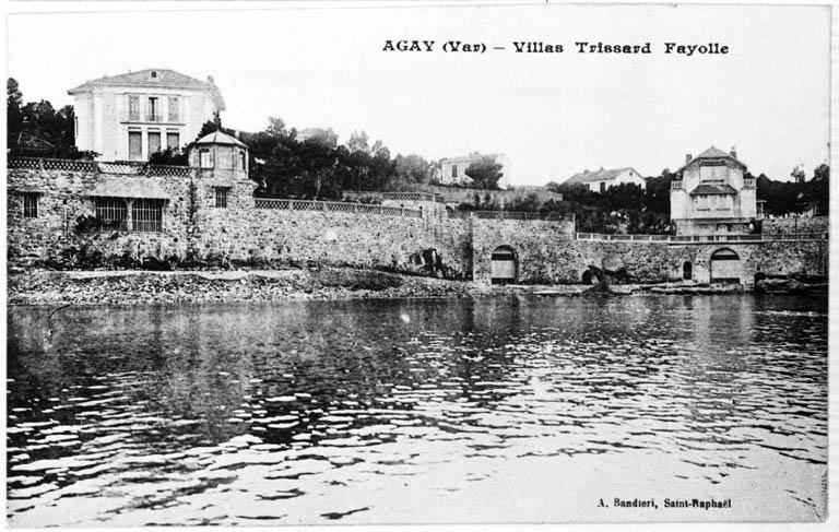 Agay (Var). Villas Trissard Fayolle.