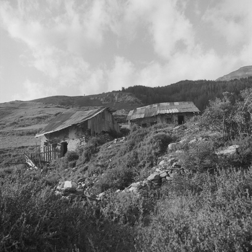 Puy-Chevalier. Chalets. Vue prise du sud.