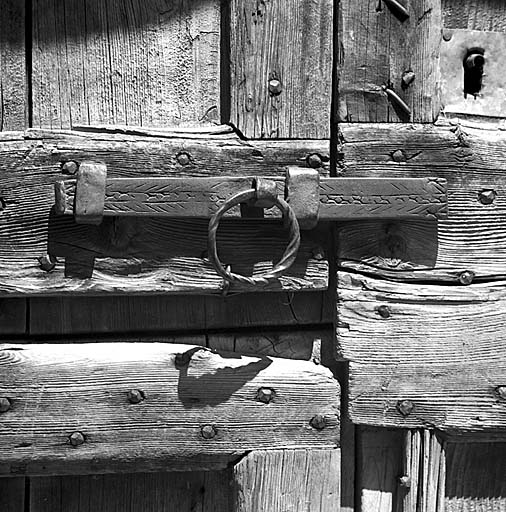 Loquet de porte de la grange.