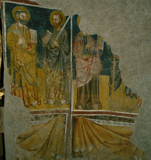 Apôtres (Pierre, Paul à gauche).