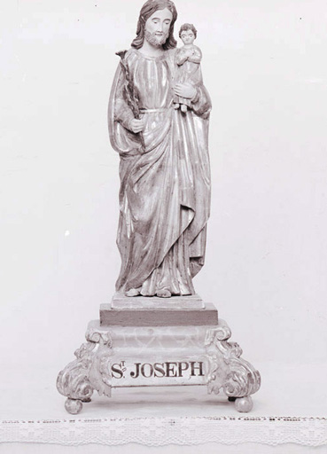 Statue : saint Joseph. Vue d'ensemble.