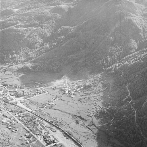 Vue aérienne.