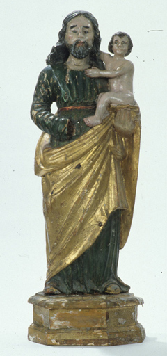 Statue : saint Joseph et l'Enfant.