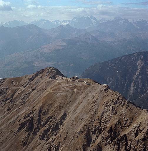 Vue aérienne oblique.