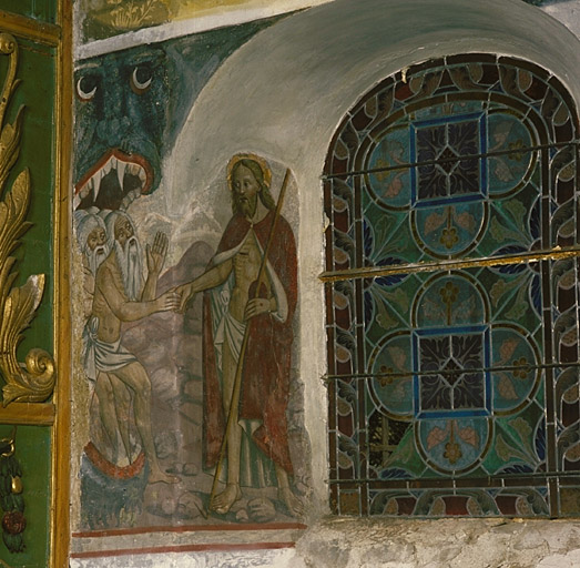 Mur sud. Jésus aux enfers.