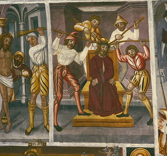 Mur sud. Le couronnement d'épines. Vue d'ensemble.