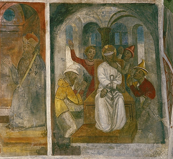 Mur nord. La dérision du Christ. Vue d'ensemble.
