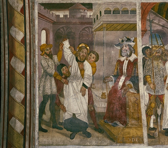 Mur nord. Jésus devant Hérode. Vue d'ensemble.