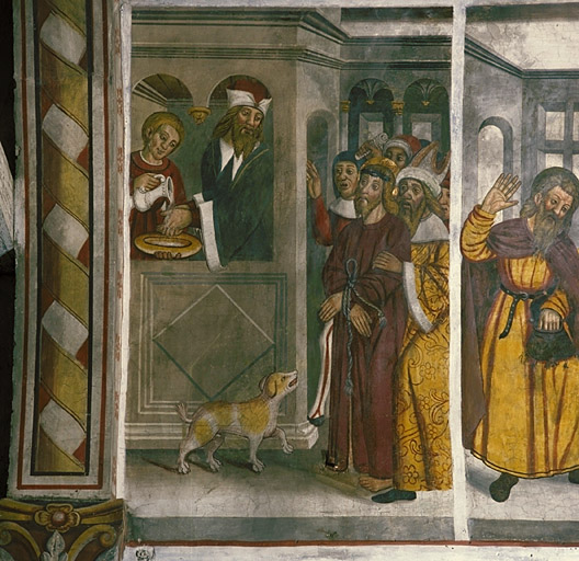 Mur nord. Pilate se lave les mains. Vue d'ensemble.