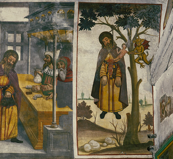 Mur nord. La mort de Judas. Vue d'ensemble.