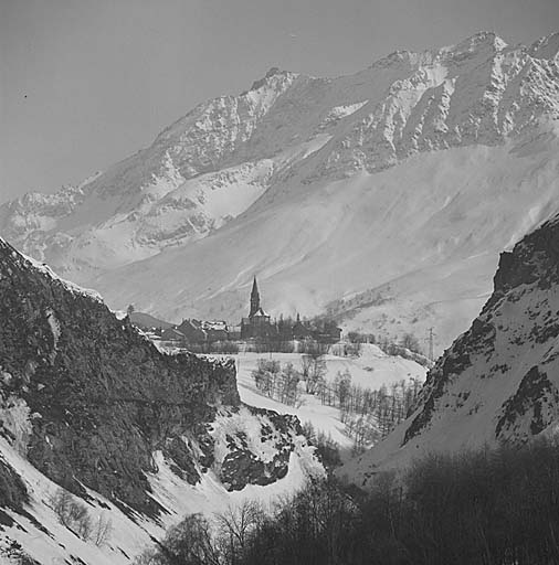 Vue prise de l'ouest au mois de février.
