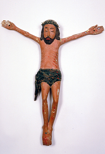 Statue (statuette) : Christ en croix