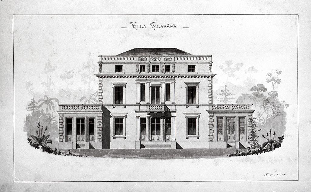 Villa Alabama. [Façade.], vers 1880-1890.