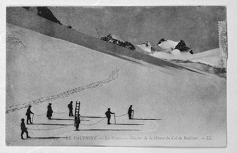 Glacier de la Girose. Le Dauphiné. La Grave. Glacier de la Girose du Col de Ruillant.