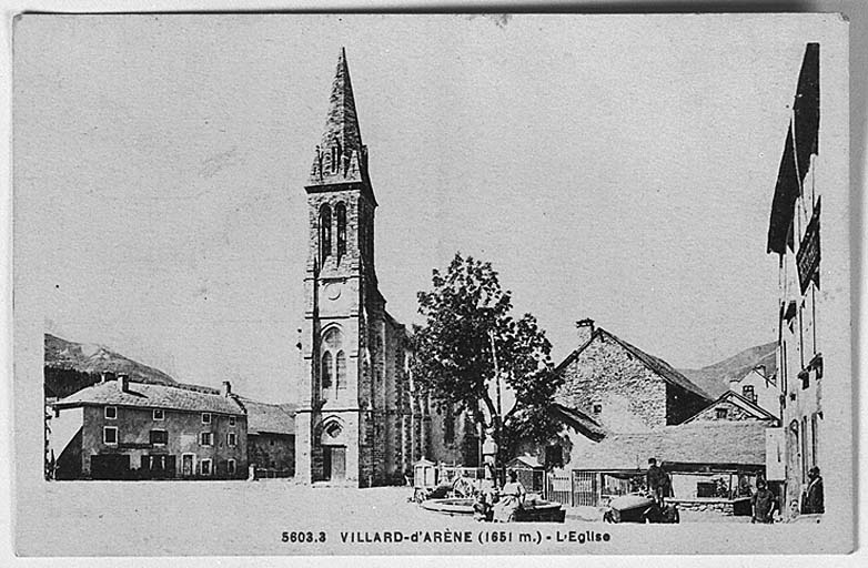 Villard-d'Arène (1651m.). L'église.