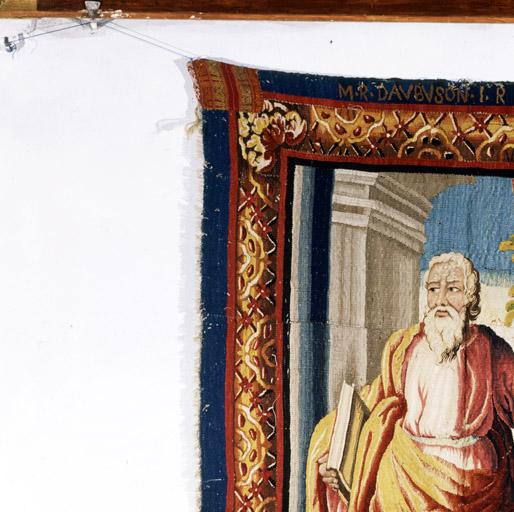 Tableau de tapisserie 3 : Saint Paul de Tarse. Vue d'ensemble. Porte l'inscription AVBUSON.