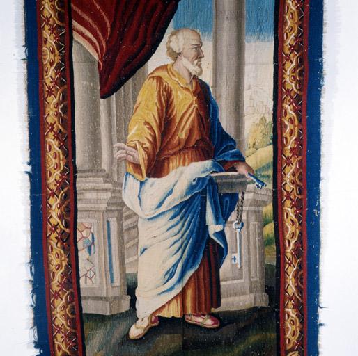 Tableau de tapisserie 2 : Saint Pierre. Vue d'ensemble du personnage.