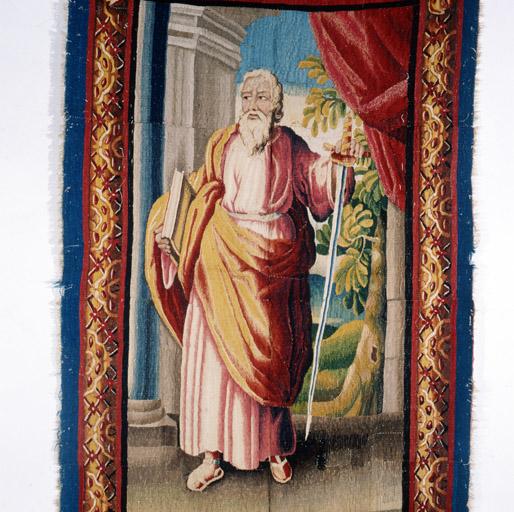 Tableau de tapisserie 3 : Saint Paul de Tarse. Vue serrée sur le personnage.