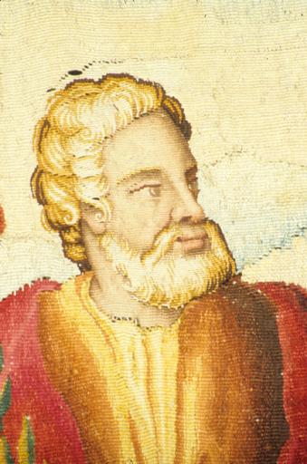 Tableau de tapisserie 1. Buste de saint Joseph.