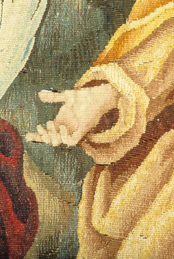 Tableau de tapisserie 1. Bras droit de saint Jacques le Majeur.