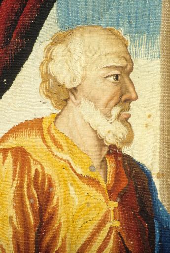 Tableau de tapisserie 2. Buste de saint Pierre.