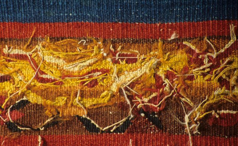 Tableau de tapisserie 2 : Saint Pierre. Revers de la bordure.