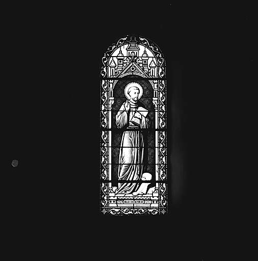 Verrière : saint François d'Assise