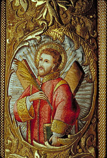 Face, pan gauche : saint André.