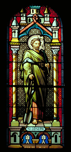 Verrière de la chapelle de saint Joseph.