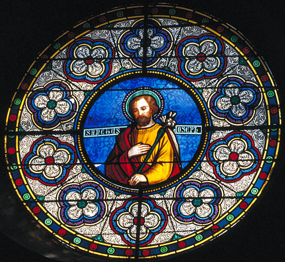 Verrière : saint Joseph. Vue générale.