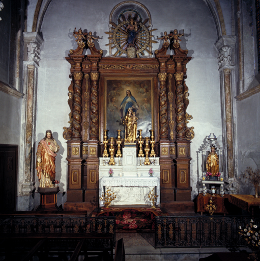 Bras nord du transept. Vue d'ensemble.