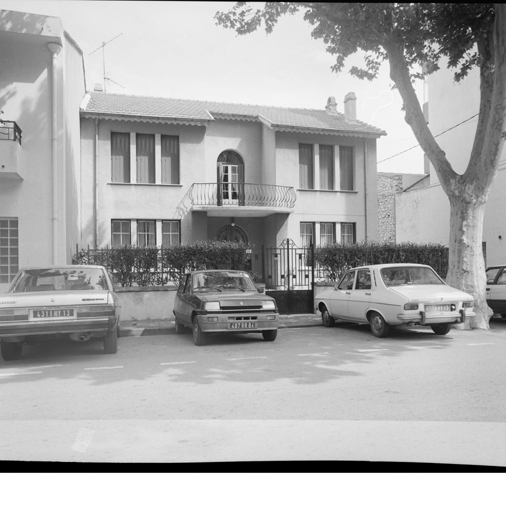Boulevard Crillon. Section CK, parcelle 505. Elévation antérieure sud.