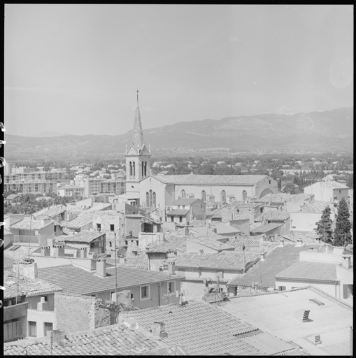 Vue d'ensemble côté ouest depuis le beffroi.