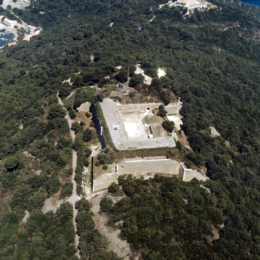 Fort de l'Eminence. ; Vue aérienne prise du sud.