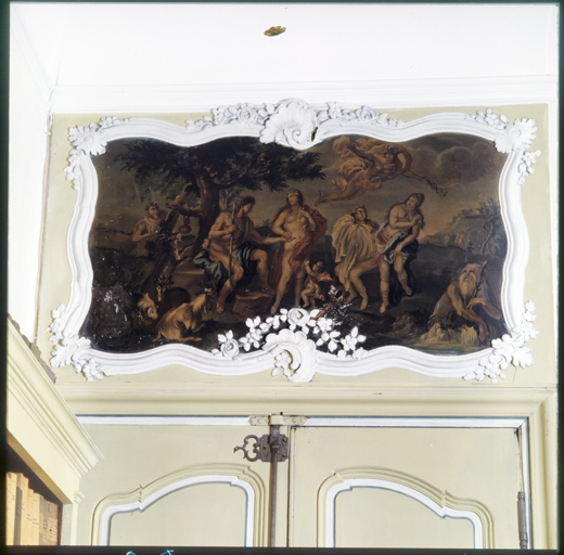 Deuxième étage, antichambre, dessus de porte.