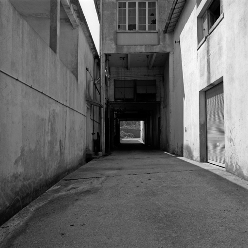 Passage couvert vu du sud.