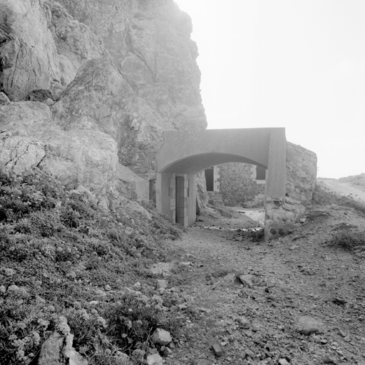 Passage couvert du magasin de batterie (ancienne traverse).