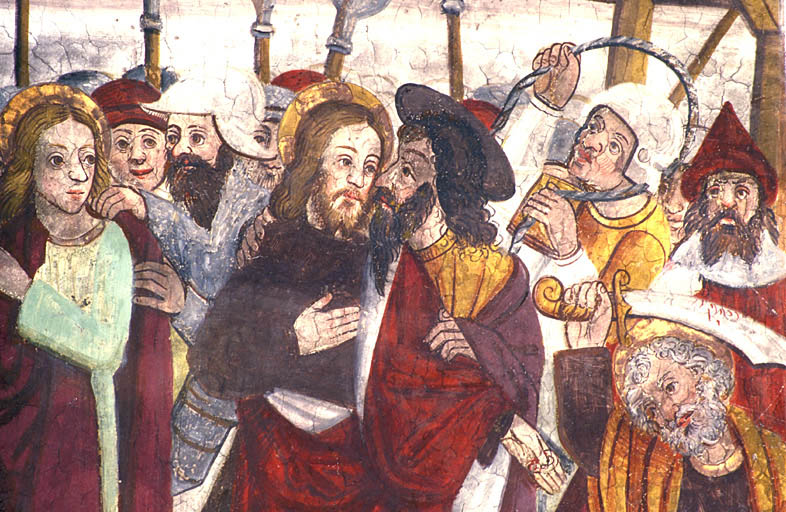 Voûte. L'arrestation du Christ. Détail.