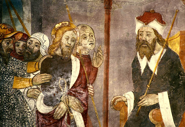 Mur sud. Jésus devant Pilate. Détail.