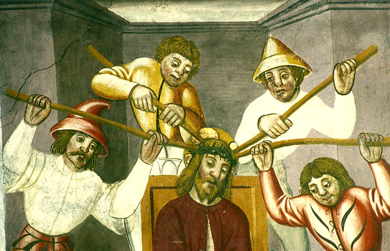 Mur sud. Le couronnement d'épines. Détail.