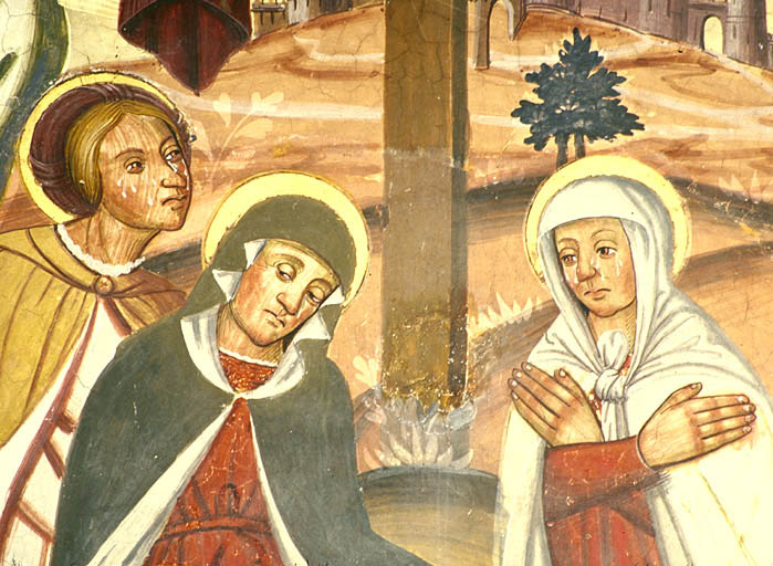 Mur sud. La descente de croix. Les Saintes Femmes.