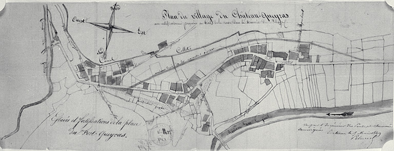 Plan du village du Château-Queyras.