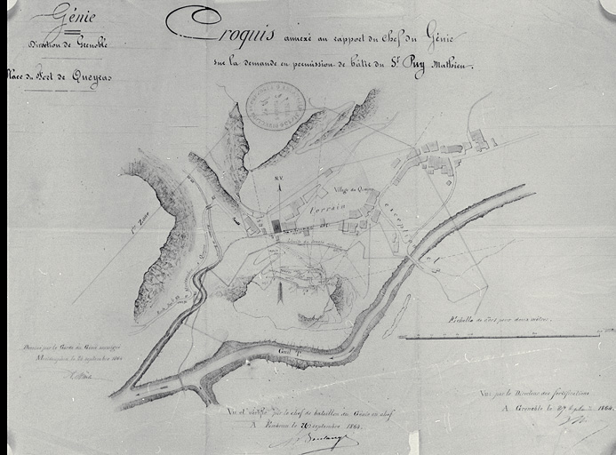 Plan du village de Château-Queyras.