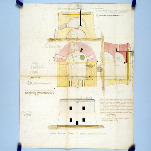 [Plan et profil pour reconstruction du fort de l'Estissac.] 1811 ; [Plan et profil pour reconstruction.] 1811